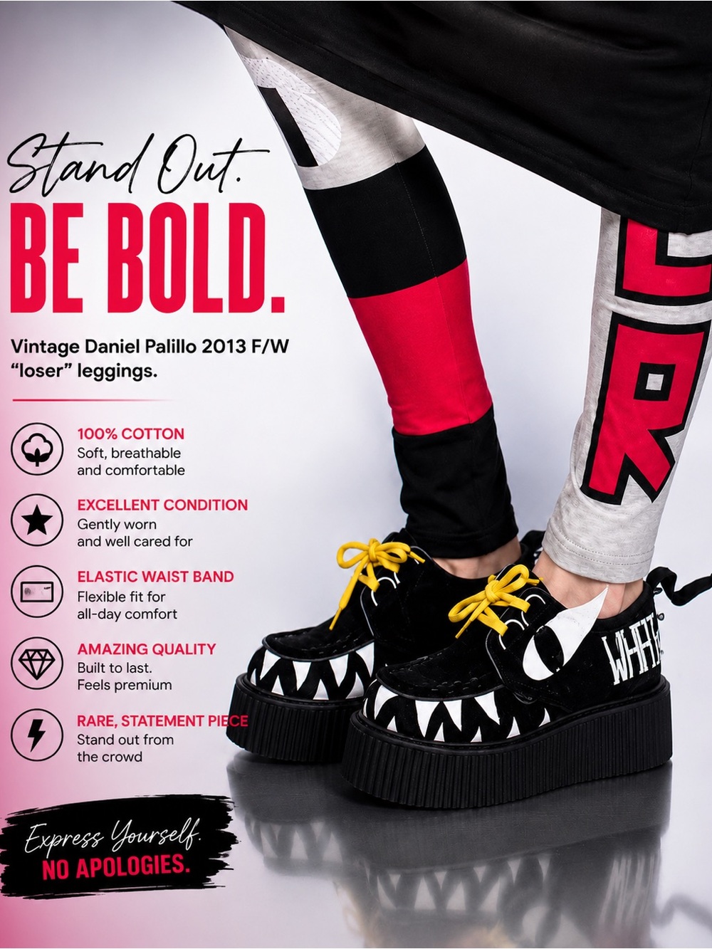 Daniel Palillo F/W “loser” leggings
